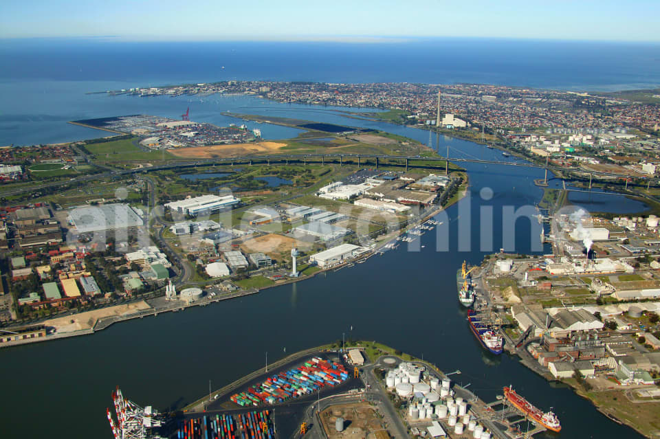 Aerial Image of Coode Island to Port Melbourne