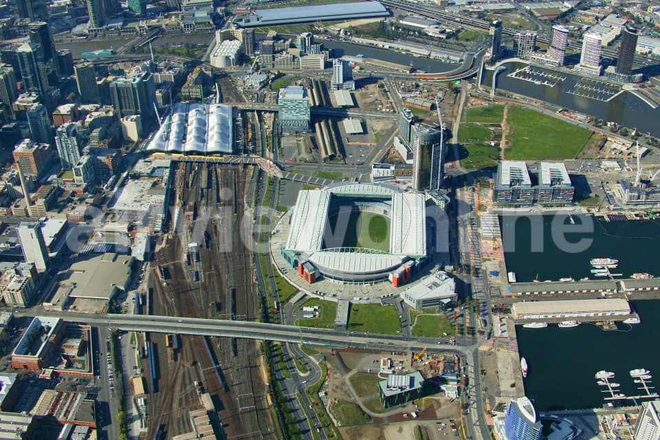 Aerial Image of Docklands Stadium
