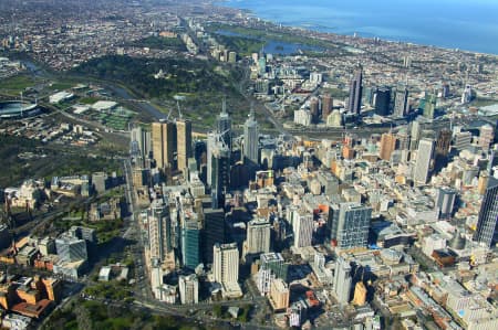 Aerial Image of MELBOURNE CBD