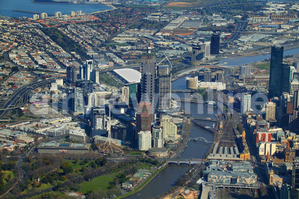 Aerial Image of Southbank Melbourne, Victoria