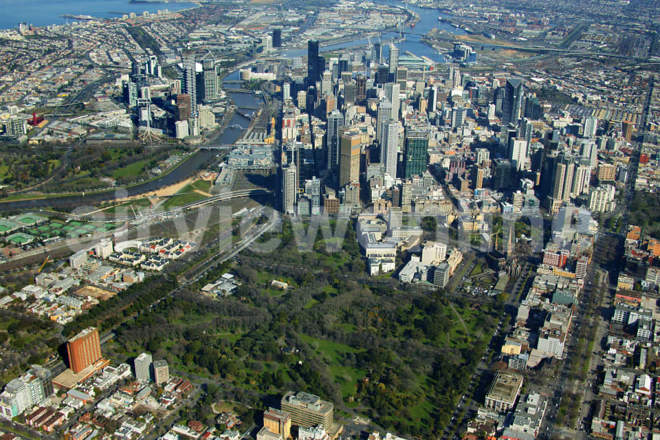 Aerial Image of Melbourne City