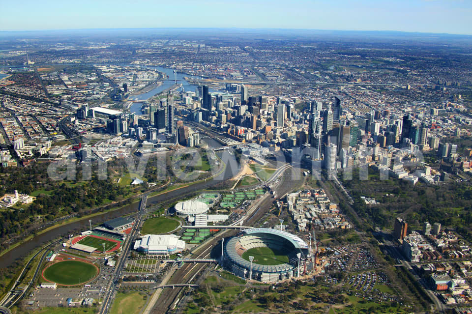 Aerial Image of Melbourne City, Victoria