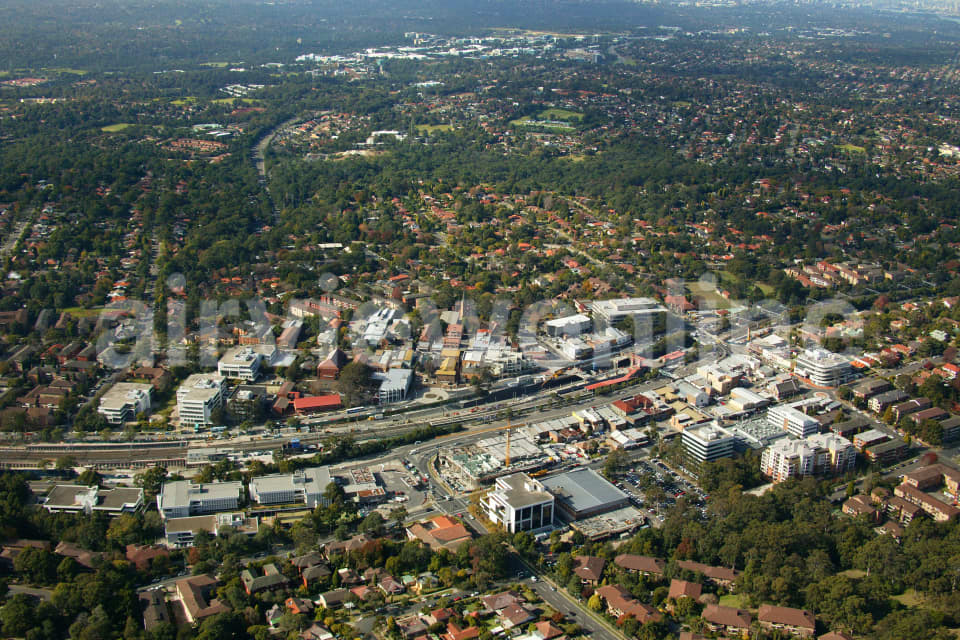Aerial Image of Epping Town Centre