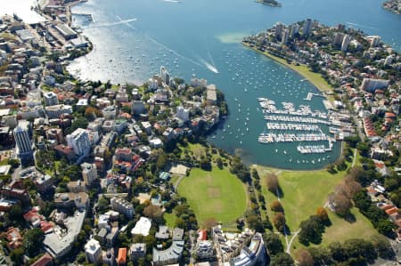 Aerial Image of RUSHCUTTERS BAY AND DARLING POINT