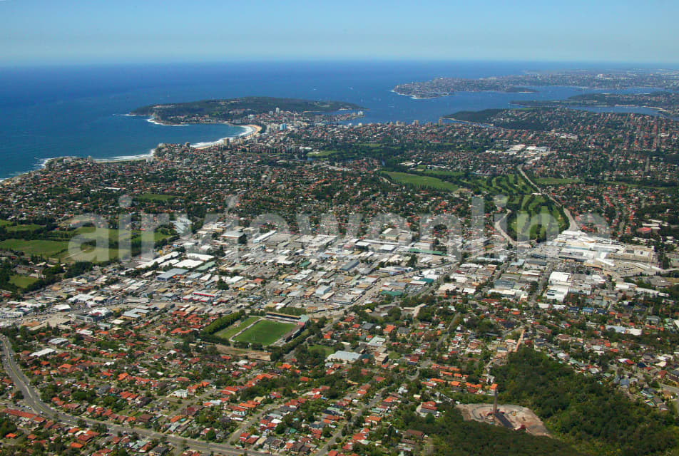 Aerial Image of Brookvale to Manly Beach