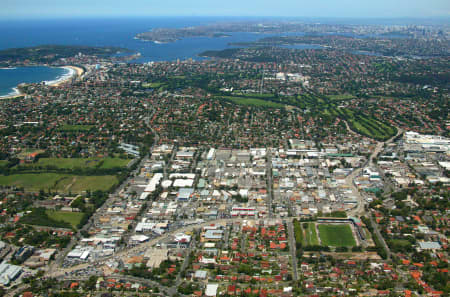 Aerial Image of BROOKVALE OVAL AND INDUSTRIAL AREA.