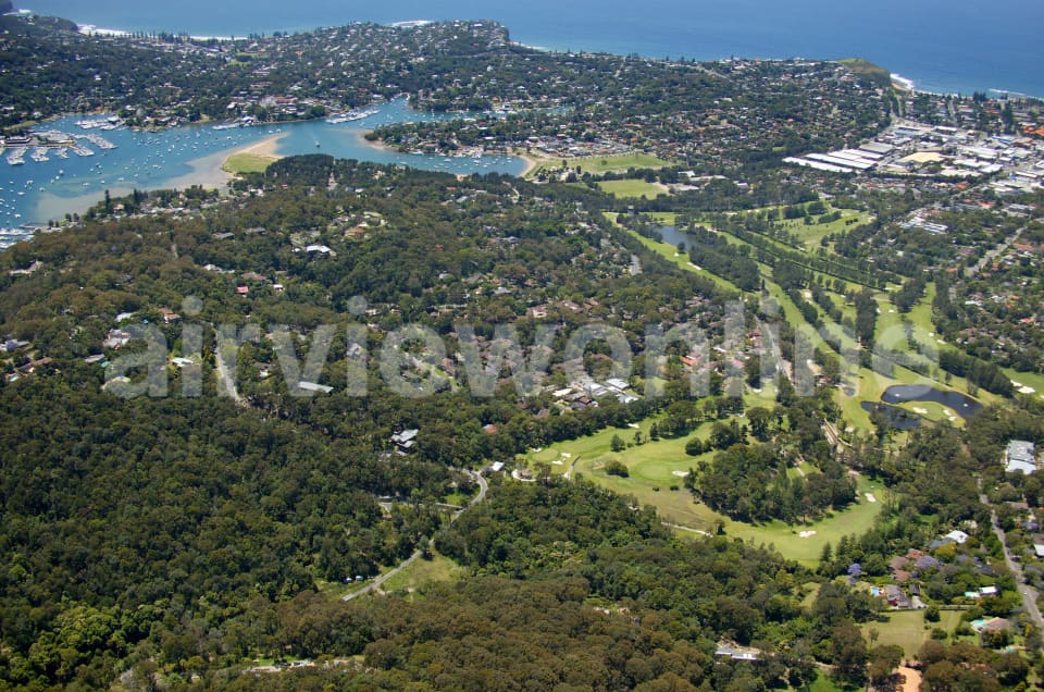 Aerial Image of Bayview Golf Course to Pittwater
