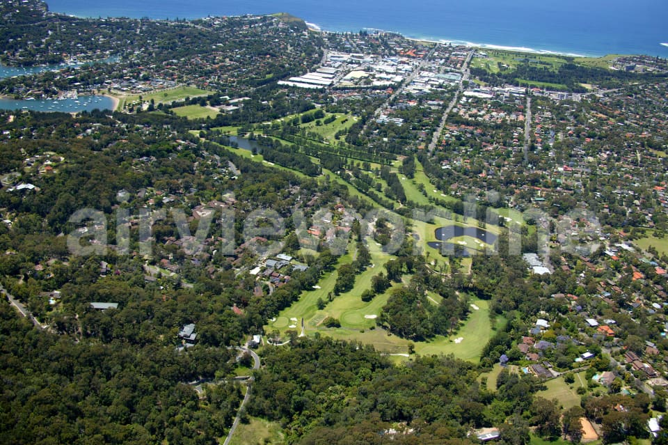Aerial Image of Bayview Golf Course to Mona Vale Beach