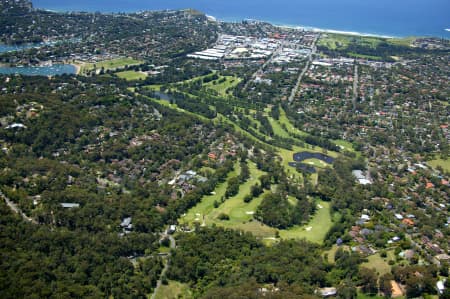 Aerial Image of BAYVIEW GOLF COURSE TO MONA VALE BEACH