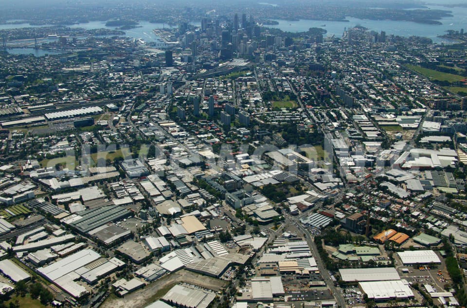 Aerial Image of Green Square to the City