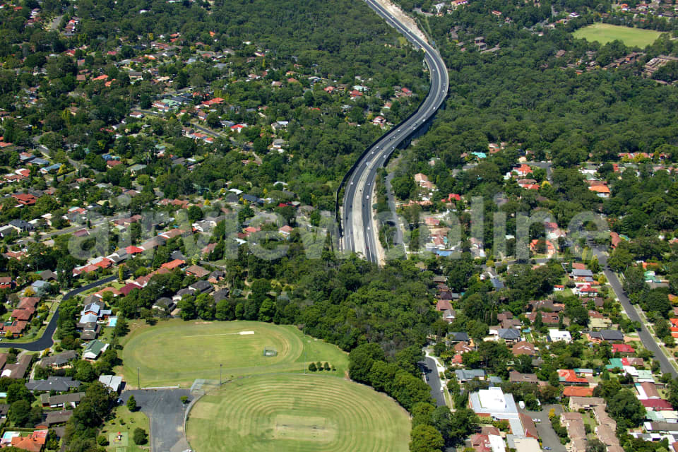 Aerial Image of Epping Oval looking west
