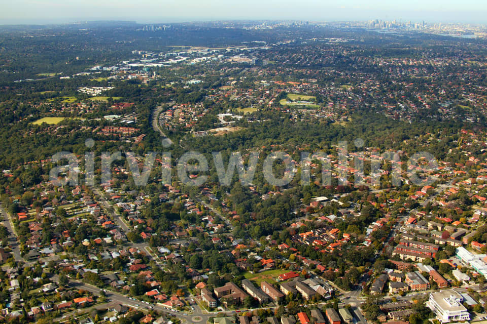Aerial Image of Epping to the City