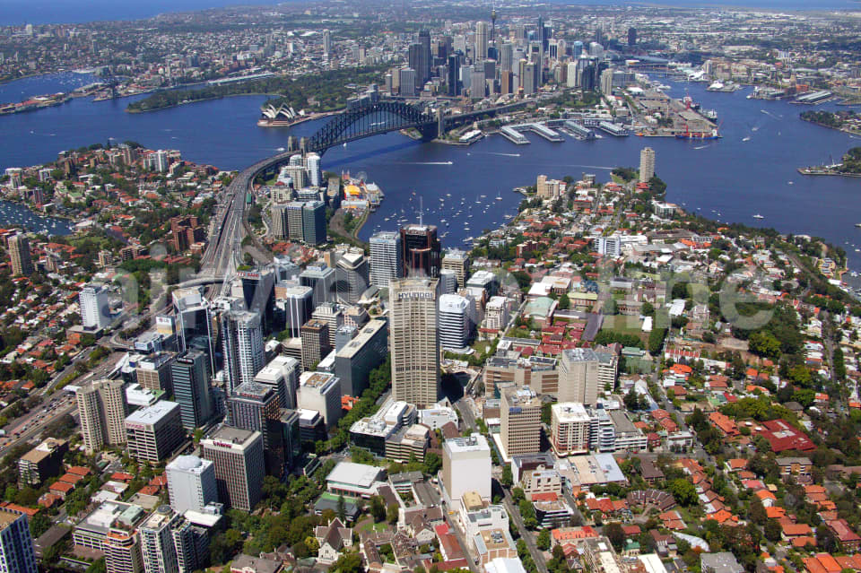Aerial Image of North Sydney and Sydney Harbour