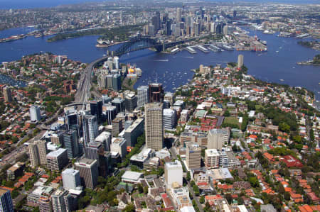 Aerial Image of NORTH SYDNEY AND SYDNEY HARBOUR