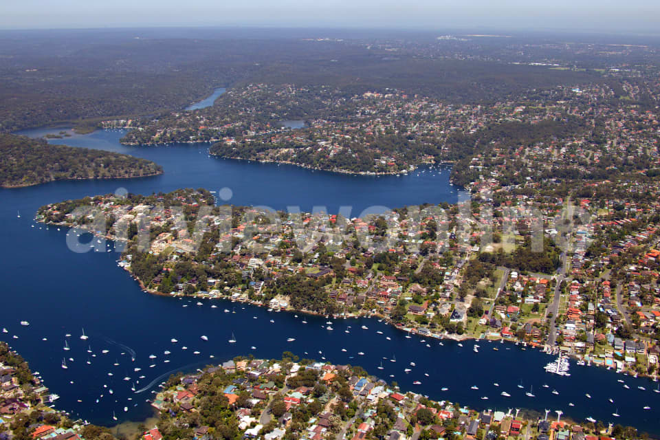 Aerial Image of Yowie Bay to the Royal National Park