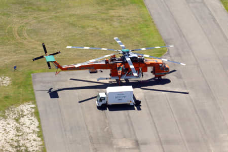 Aerial Image of FIRE-FIGHTER HELICOPTER