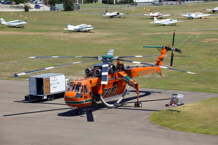Aerial Image of FIRE-FIGHTING HELICOPTER