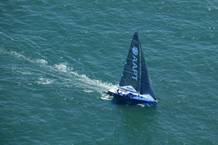 Aerial Image of AAPT RACING YACHT