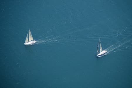Aerial Image of YACHTS ON THE HARBOUR
