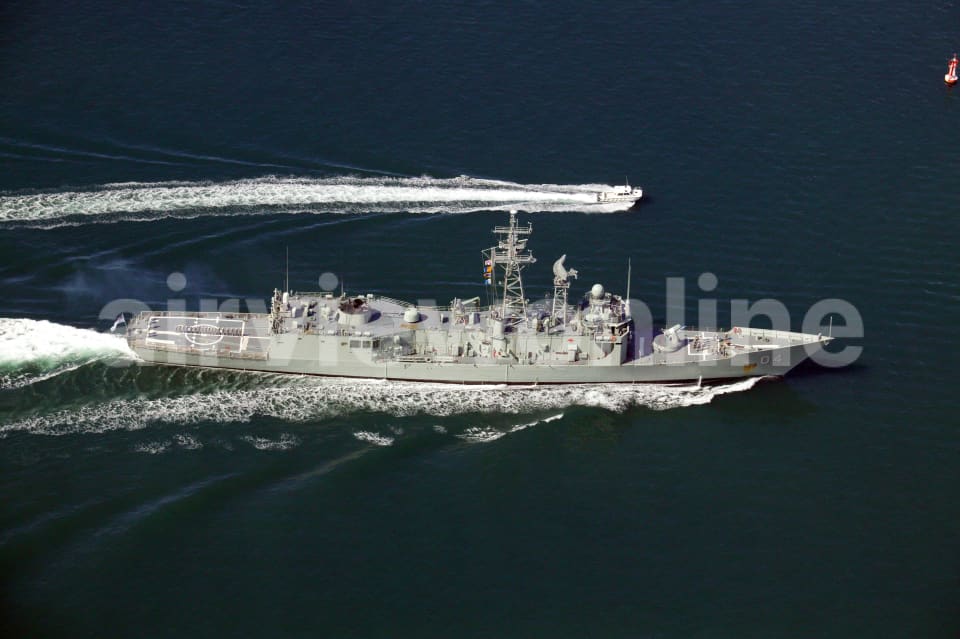 Aerial Image of HMAS Darwin