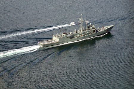 Aerial Image of HMAS DARWIN