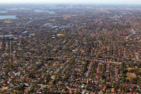 Aerial Image of STRATHFIELD TO SYDNEY CBD