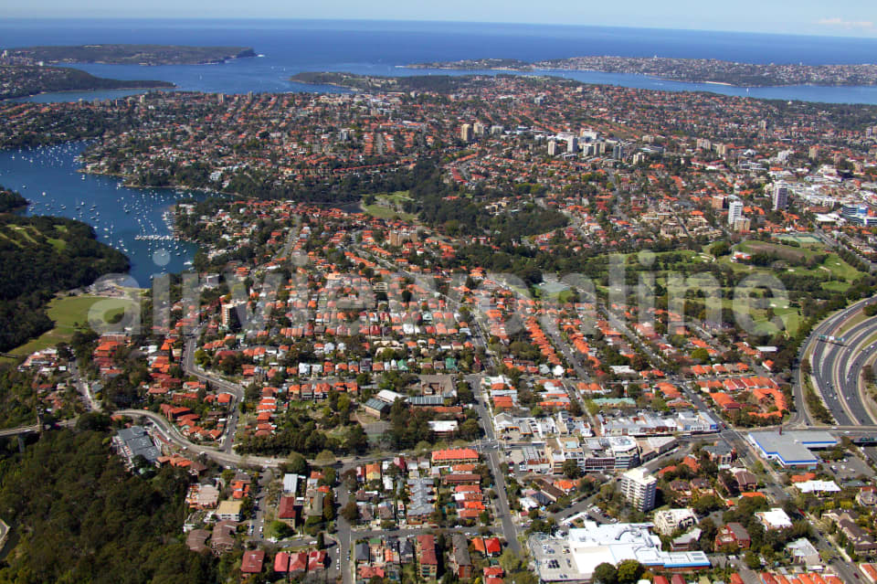 Aerial Image of Cammeray to Sydney Heads