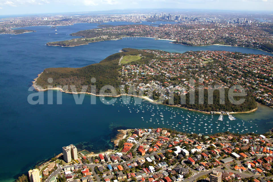 Aerial Image of Fairlight to Sydney CBD