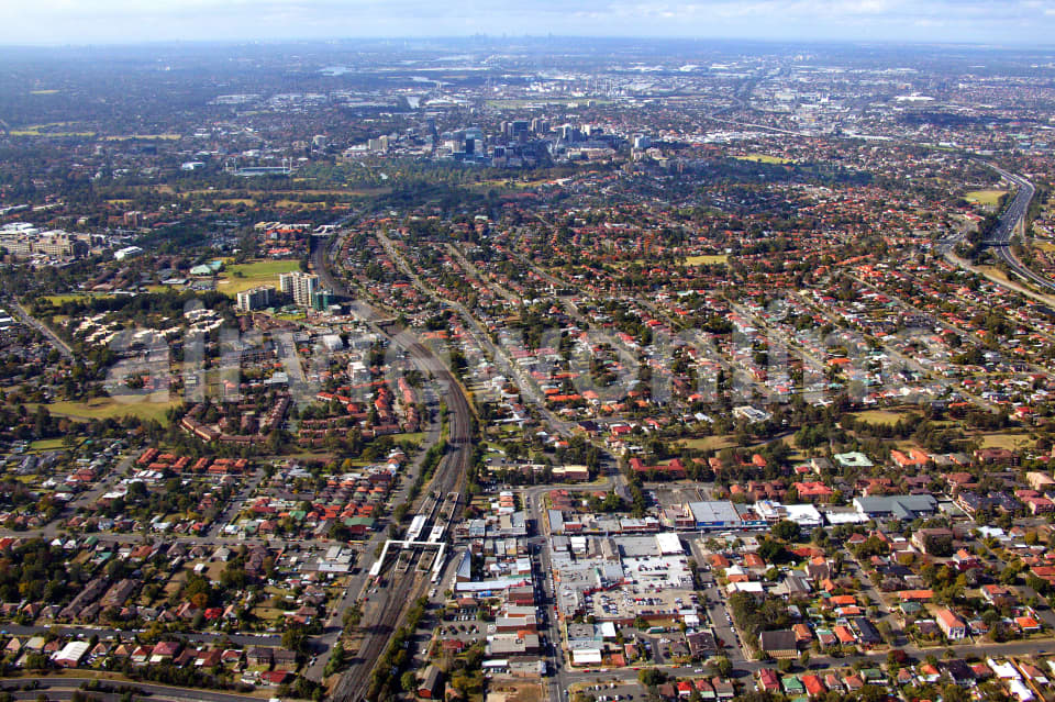 Aerial Image of Wentworthville to Sydney CBD