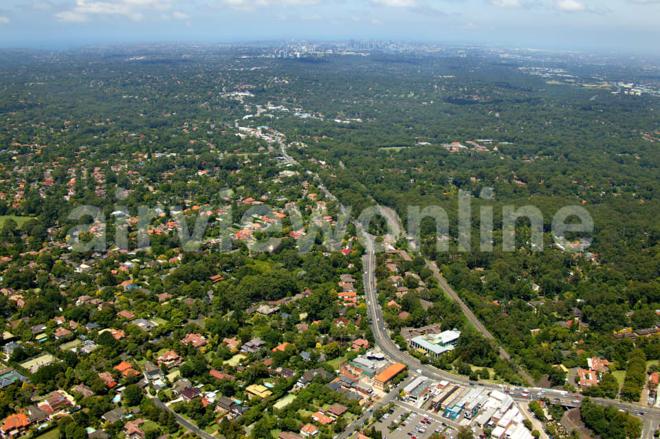 Aerial Image of Turramurra to Sydney CBD