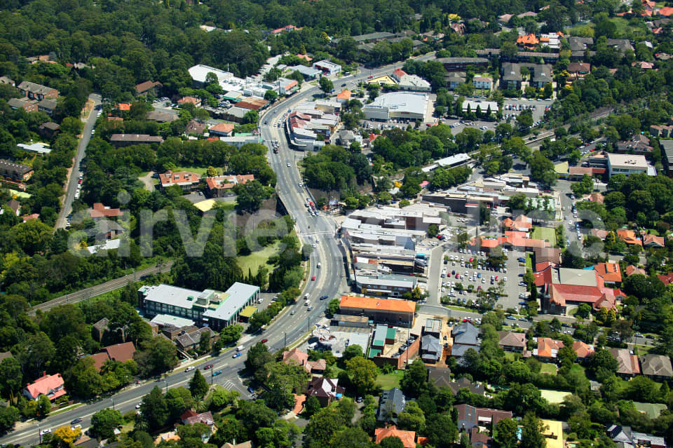 Aerial Image of Turramurra looking west