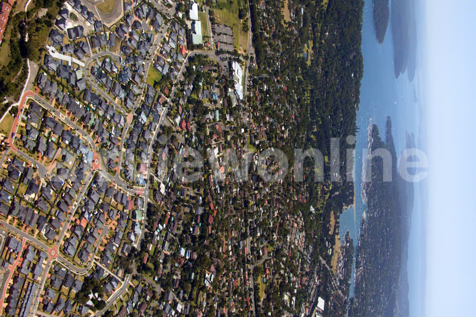 Aerial Image of Warriewood to Pittwater