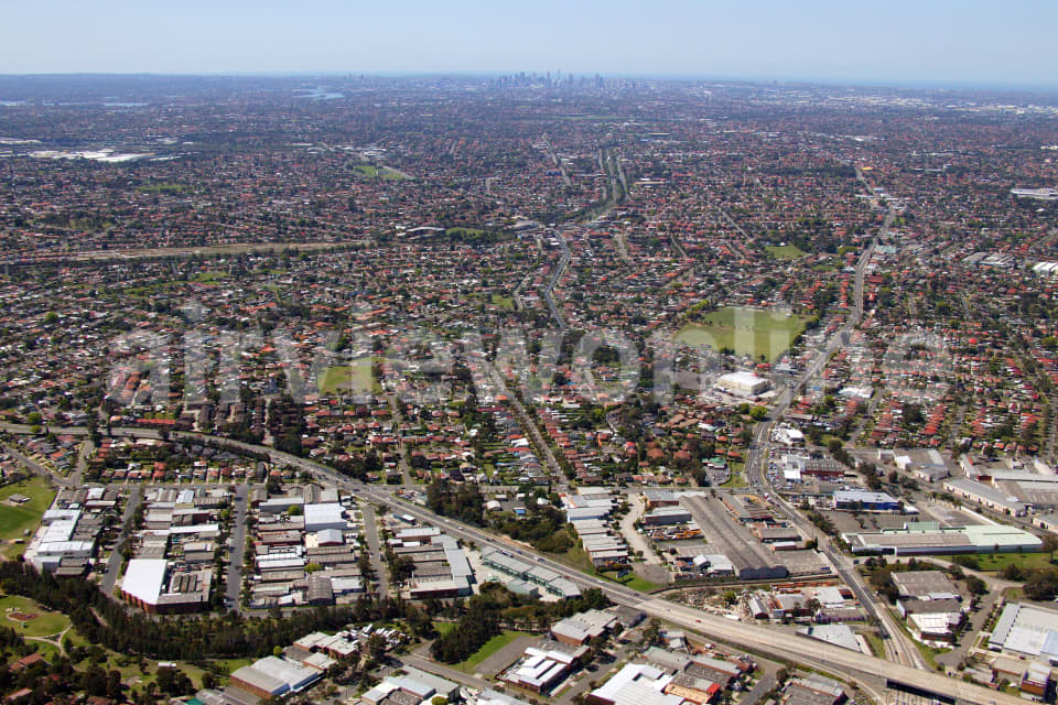 Aerial Image of Bankstown to Sydney CBD