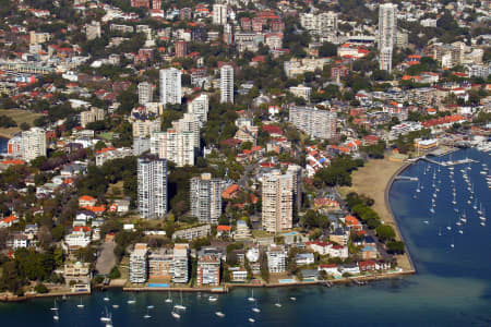 Aerial Image of DARLING POINT AND RUSHCUTTERS BAY