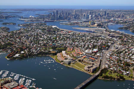 Aerial Image of IRON COVE BRIDGE TO SYDNEY EAST