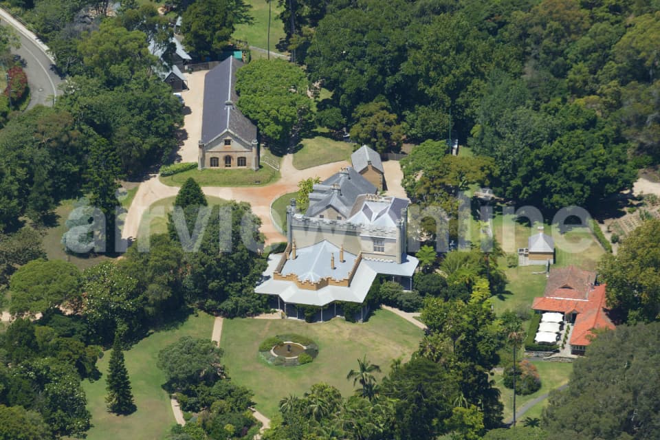 Aerial Image of Vaucluse House