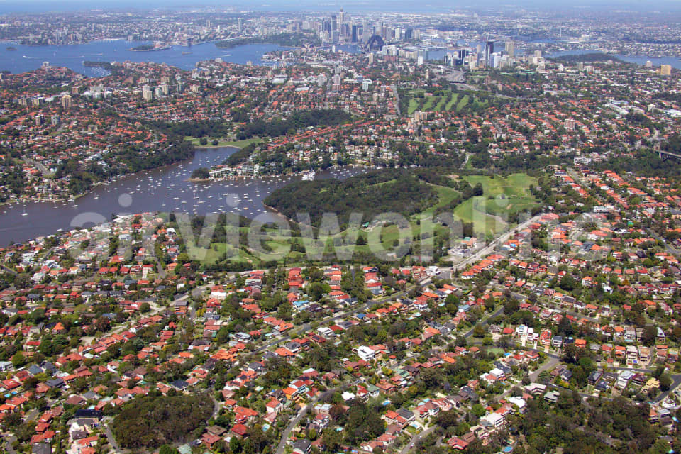 Aerial Image of Northbridge to Sydney Harbour