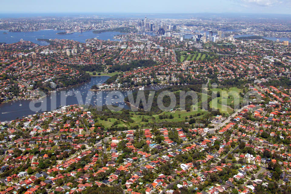 Aerial Image of Northbridge to Sydney CBD