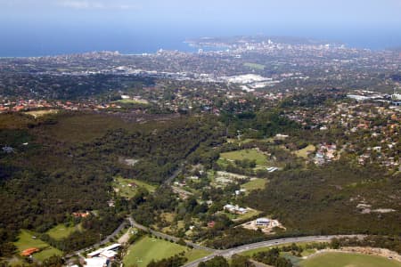 Aerial Image of OXFORD FALLS TO MANLY