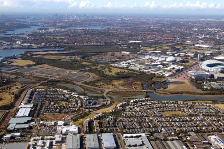 Aerial Image of NEWINGTON AND THE PARRAMATTA RIVER