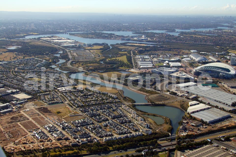 Aerial Image of Newington and Sydney Olympic Park