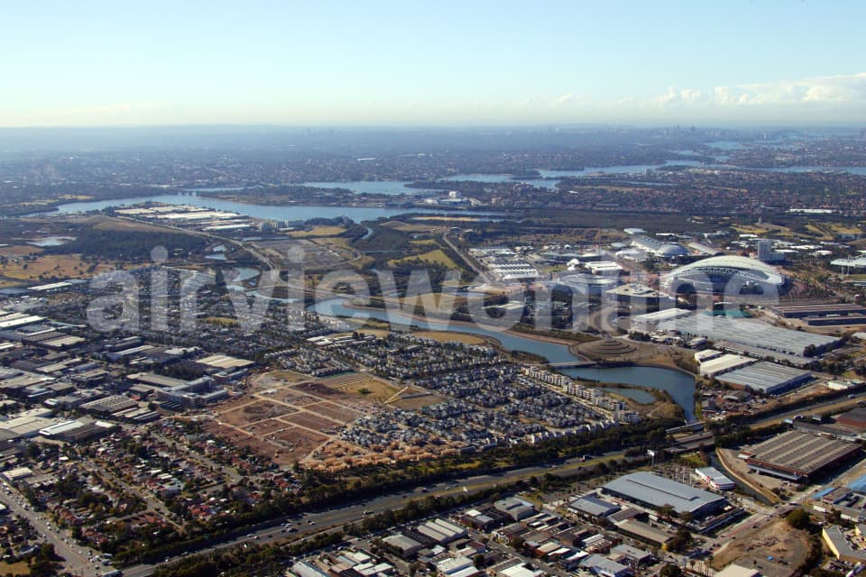 Aerial Image of Newington and Homebush Bay