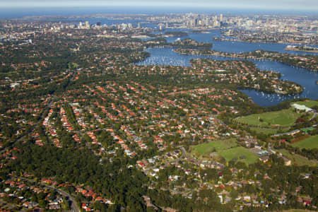 Aerial Image of LANE COVE TO SYDNEY HARBOUR