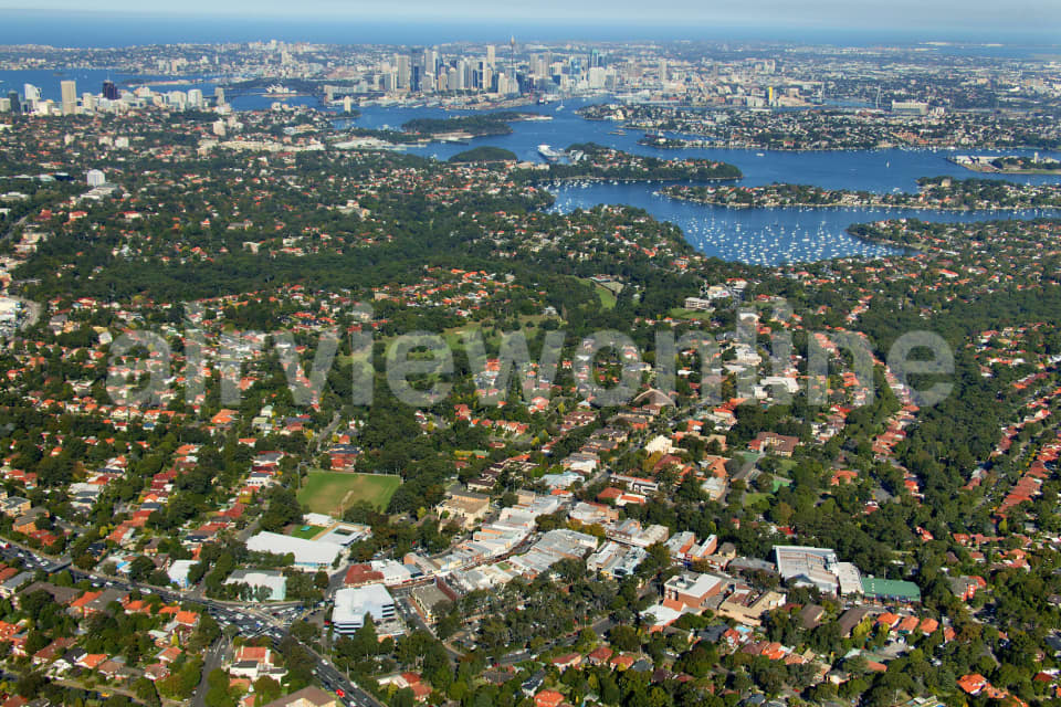 Aerial Image of Lane Cove to Sydney CBD