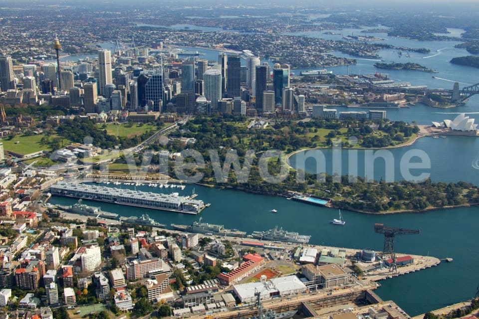 Aerial Image of Garden Island to Parramatta River