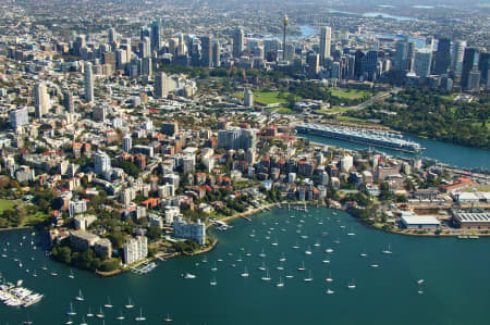 Aerial Image of ELIZABETH BAY TO SYDNEY CBD