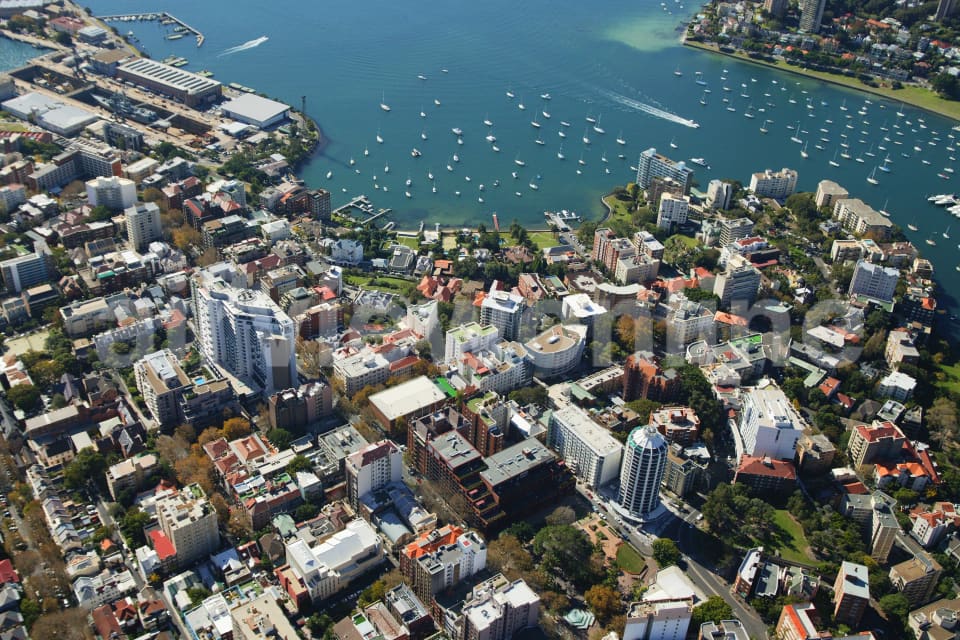 Aerial Image of Elizabeth Bay and Potts Point