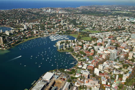 Aerial Image of ELIZABETH BAY AND RUSHCUTTERS BAY