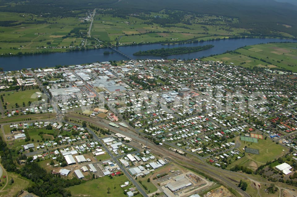 Aerial Image of Taree and the Manning River