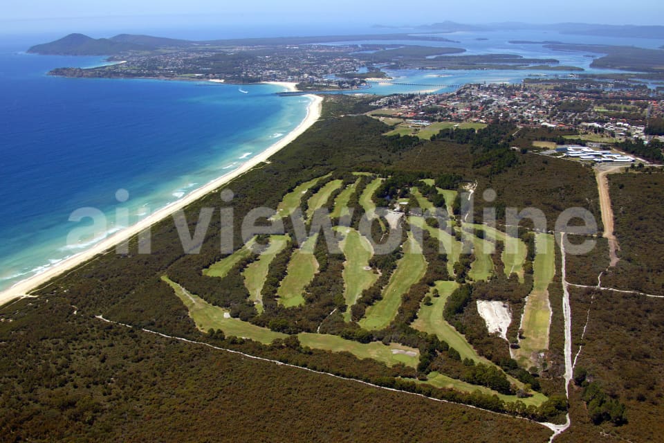 Aerial Image of Tuncurry Golf Course to Forster
